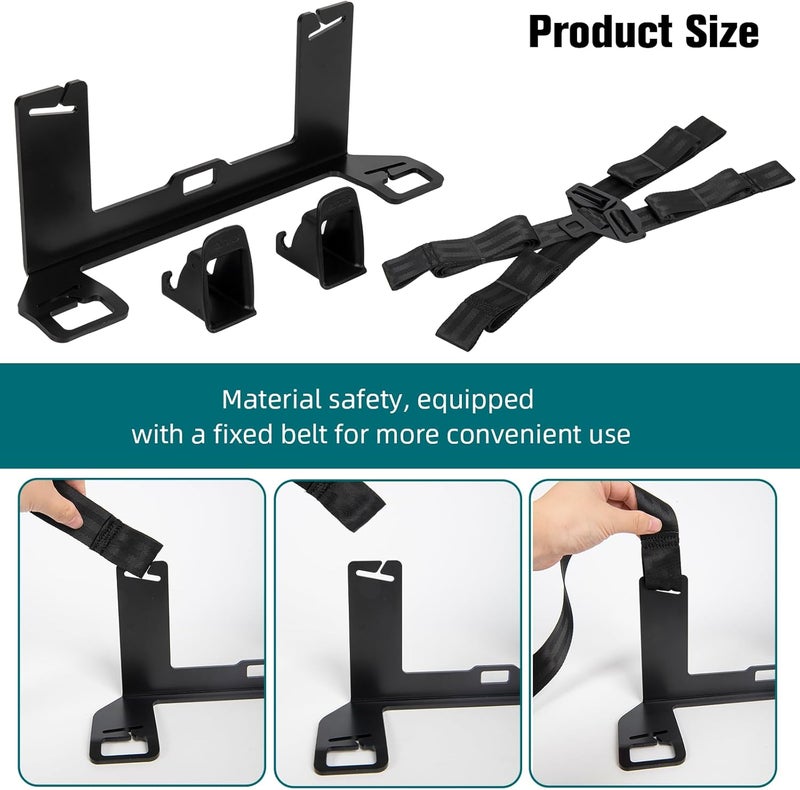 JHKLS Universal Child Seat Anchor Kit Safe Cars Seat Mount Bracket, Extended Universal ISOFIX Latch Interface Bracket for Large SUVs, MPVs, Off-Road Vehicles with Thick Seats, 335*103*138mm - Image 4
